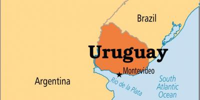 Urugvaj mapa kapitala